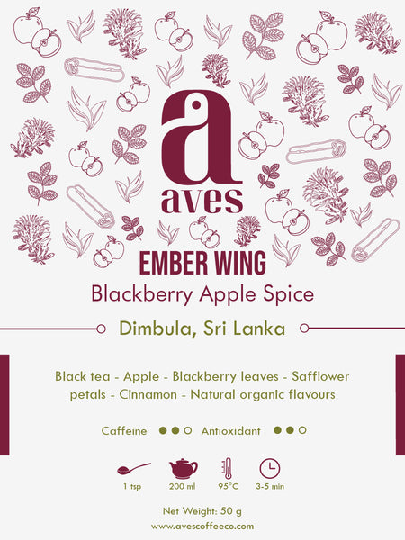 antioxidants – fresh and vibrant flavour.
Black tea: Loose black tea leaves – full-bodied aroma for a perfect morning brew.
Herbal tea: Colourful loose herbal tea blend with chamomile, mint, and petals – caffeine-free wellness tea.
Chai: Loose chai tea leaves with spices – aromatic Indian masala tea blend.
White tea: Delicate loose white tea leaves – smooth and subtle premium brew.
Aves Coffee Company. Loose Tea leaves