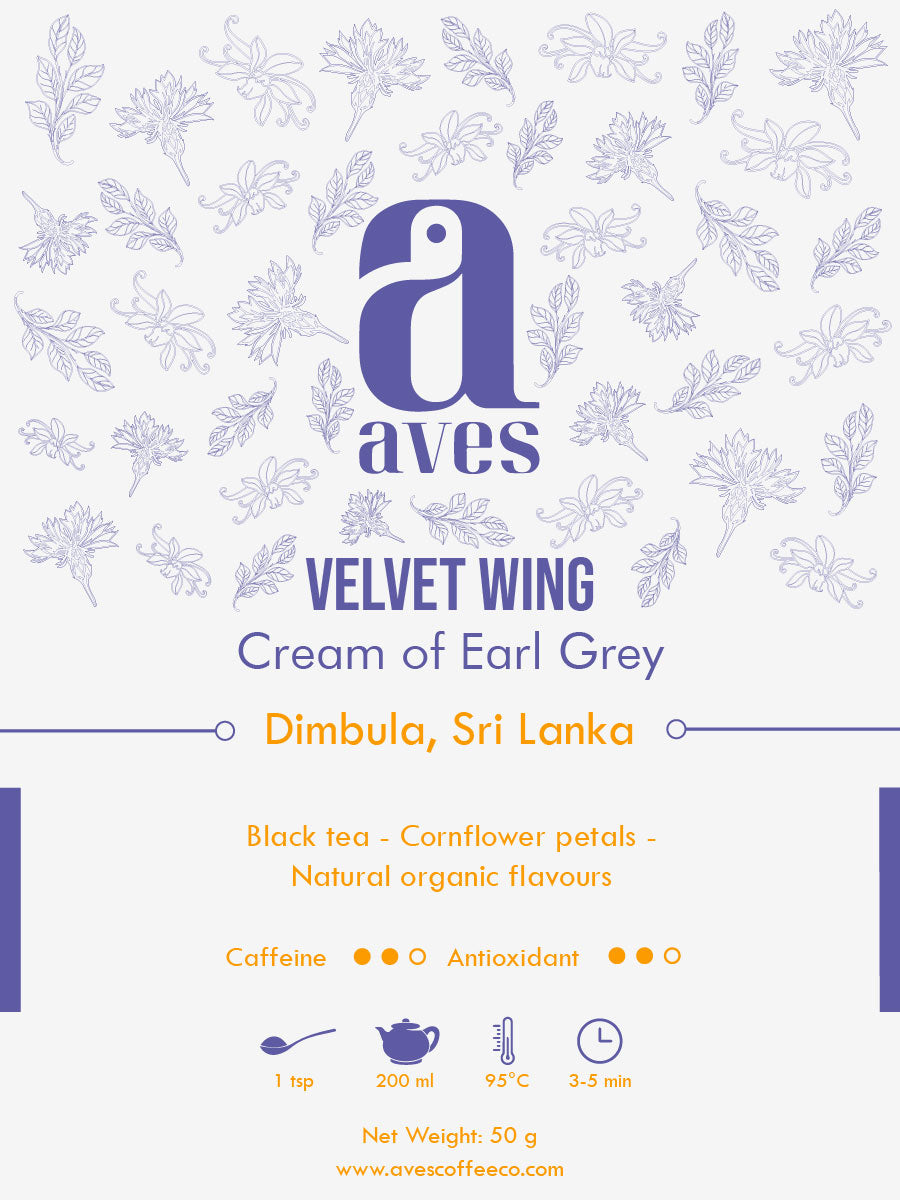 Green tea: Loose green tea leaves rich in antioxidants – fresh and vibrant flavour.
Black tea: Loose black tea leaves – full-bodied aroma for a perfect morning brew.
Herbal tea: Colourful loose herbal tea blend with chamomile, mint, and petals – caffeine-free wellness tea.
Chai: Loose chai tea leaves with spices – aromatic Indian masala tea blend.
White tea: Delicate loose white tea leaves – smooth and subtle premium brew.
Aves Coffee Company. Loose Tea leaves